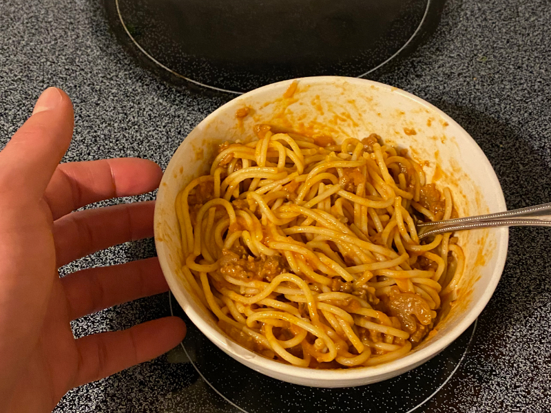 Delicious spaghetti
